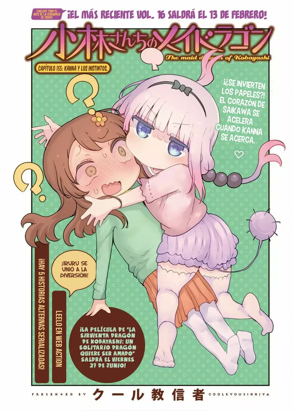Kobayashi-san Chi no Maid Dragon Capitulo 155 página 2