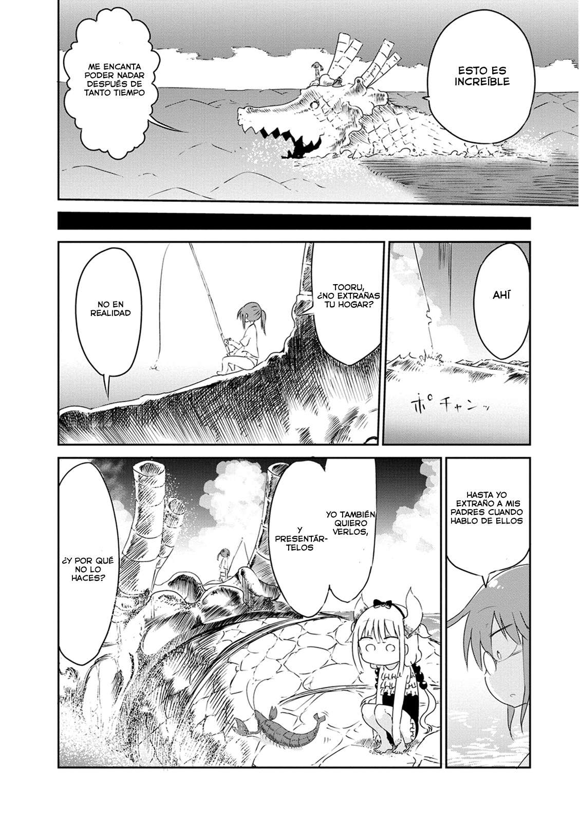 Kobayashi-san Chi no Maid Dragon Capitulo 16: Tooru y la Playa página 11