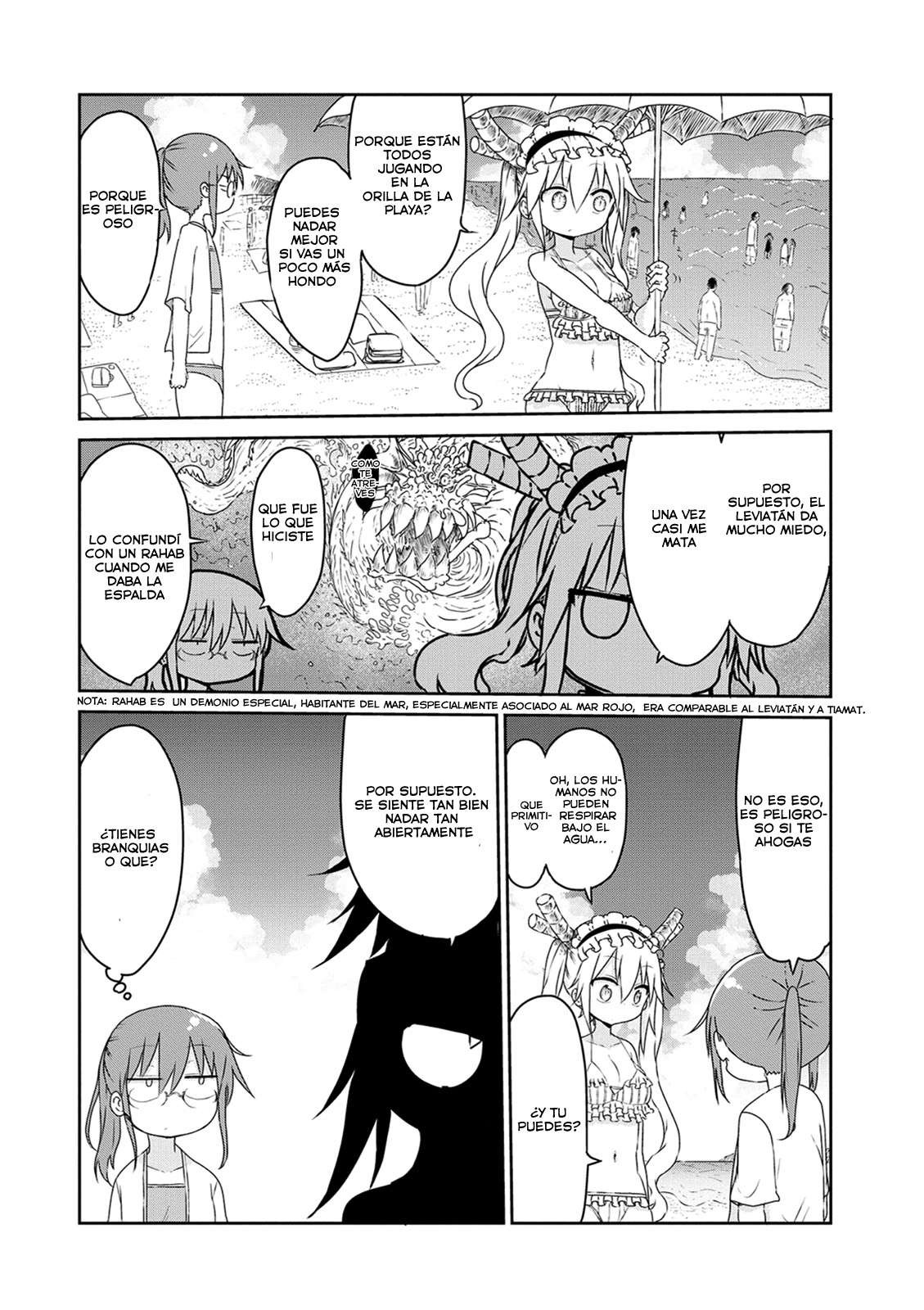 Kobayashi-san Chi no Maid Dragon Capitulo 16: Tooru y la Playa página 5