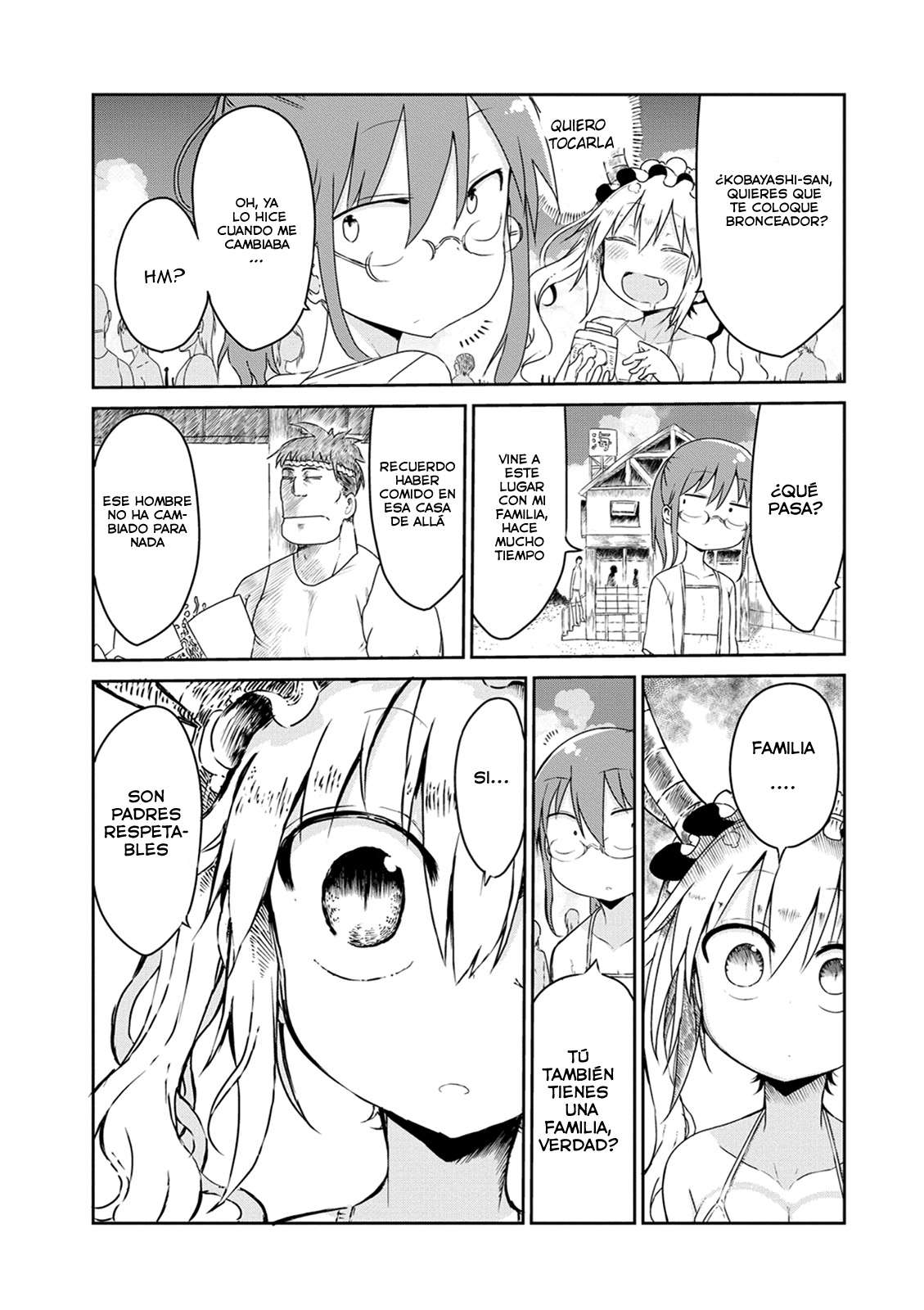 Kobayashi-san Chi no Maid Dragon Capitulo 16: Tooru y la Playa página 6