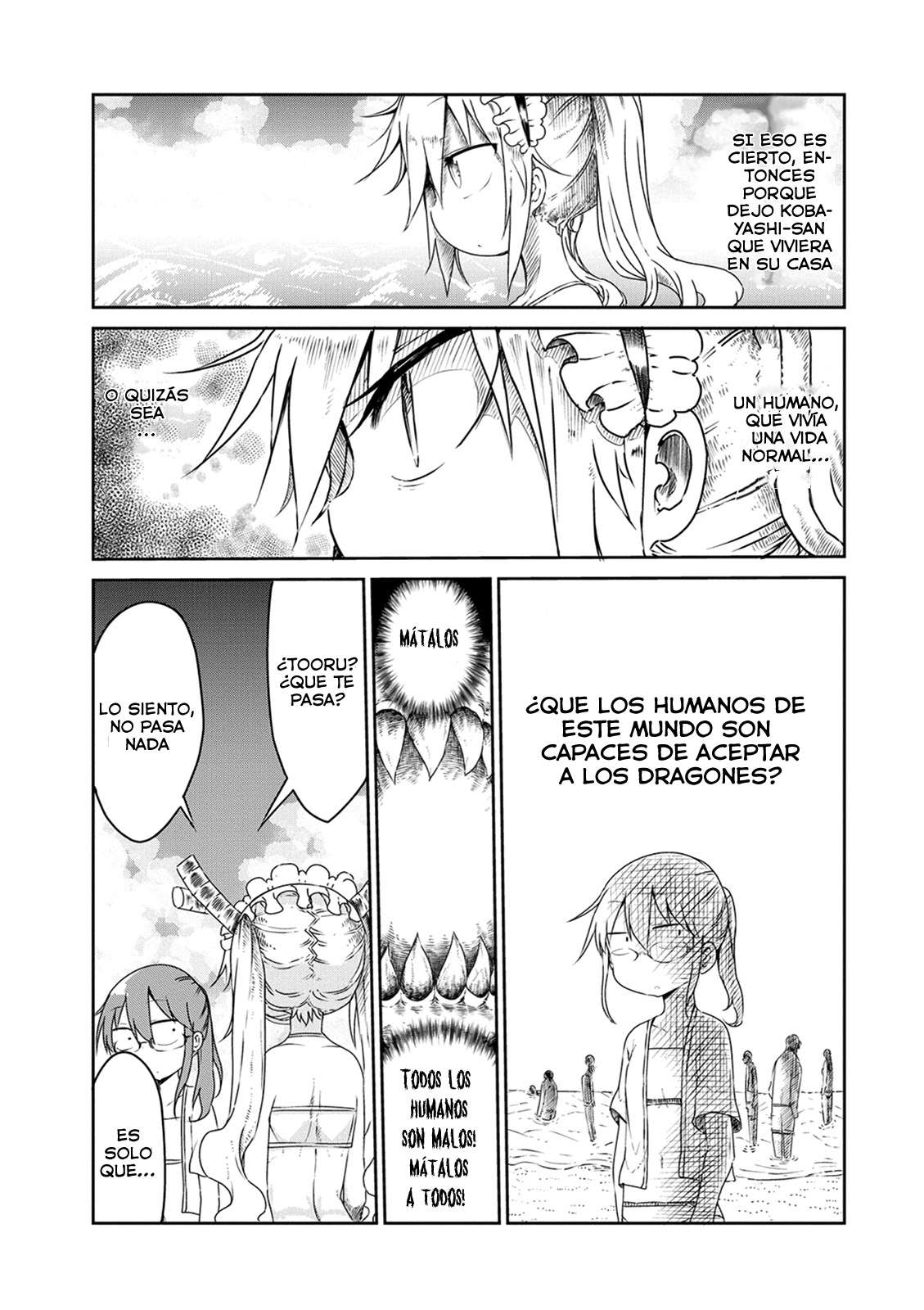 Kobayashi-san Chi no Maid Dragon Capitulo 16: Tooru y la Playa página 8