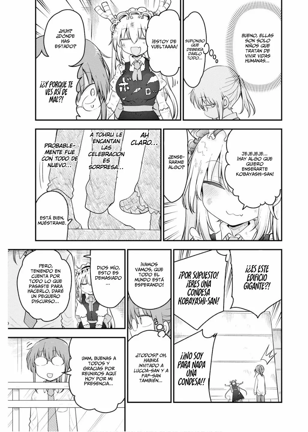 Kobayashi-san Chi no Maid Dragon Capitulo 162 página 14