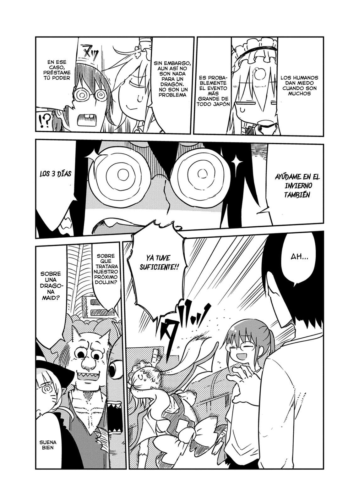 Kobayashi-san Chi no Maid Dragon Capitulo 17: Tooru y el Comiket página 14