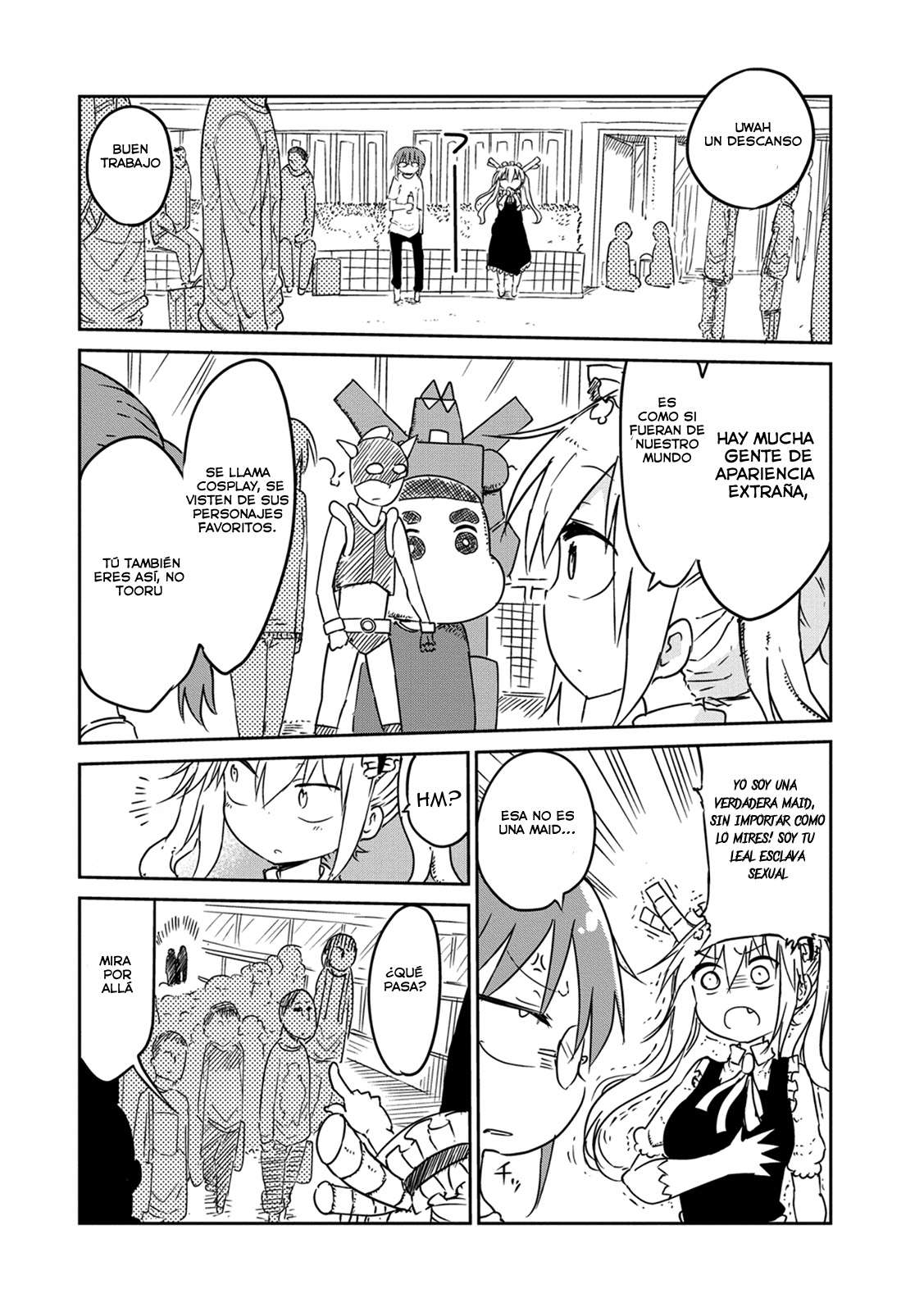 Kobayashi-san Chi no Maid Dragon Capitulo 17: Tooru y el Comiket página 7