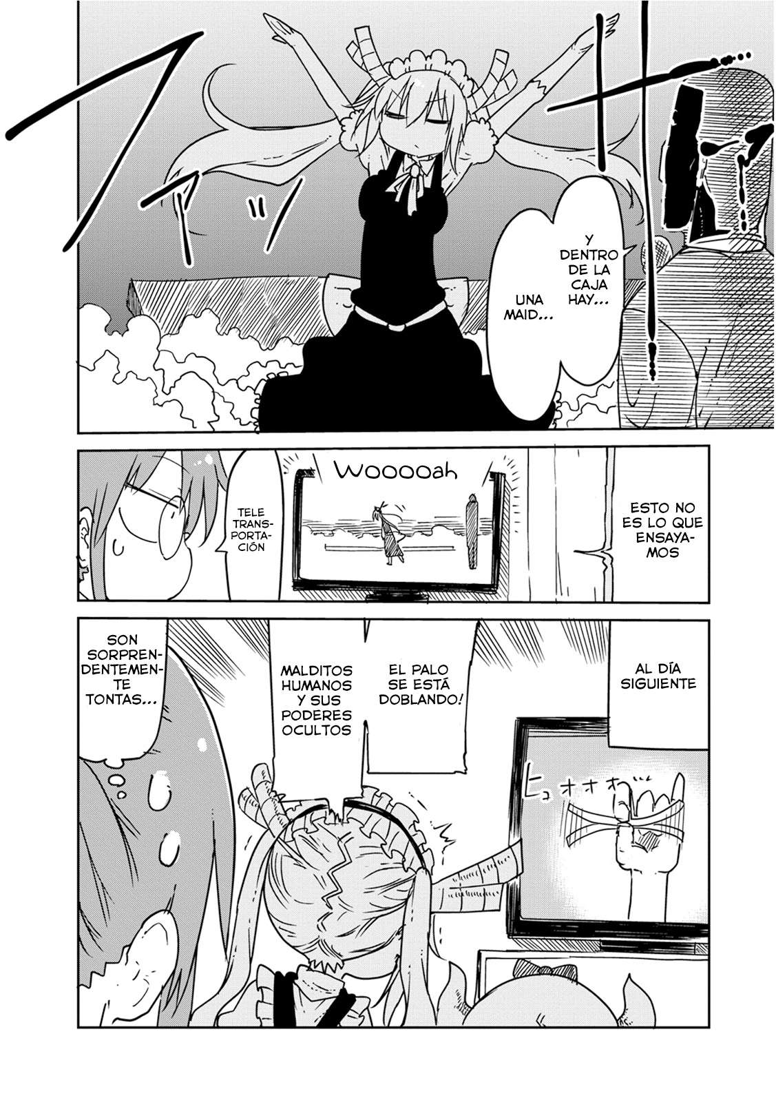 Kobayashi-san Chi no Maid Dragon Capitulo 18: Tooru y los Super Poderes página 14