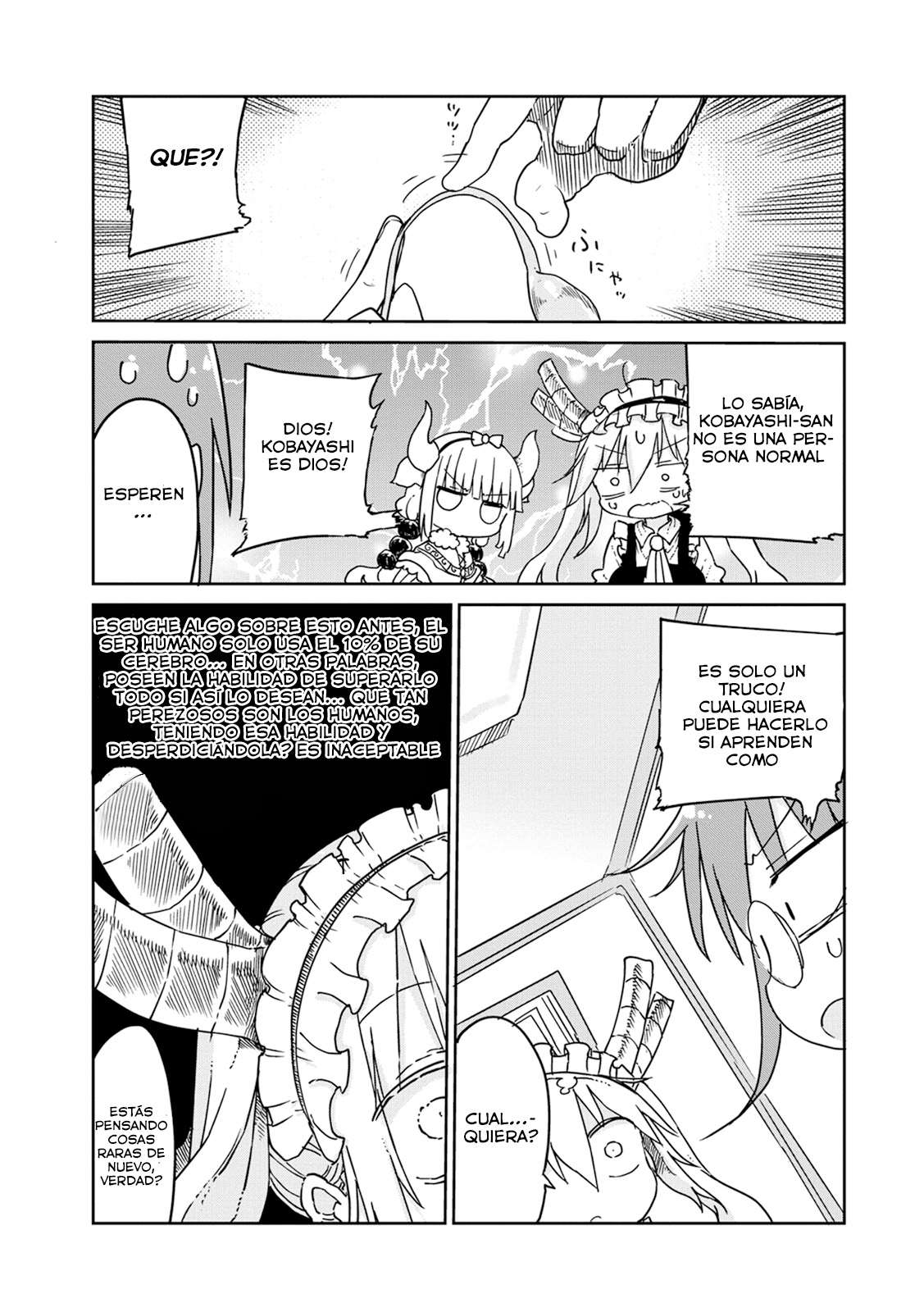 Kobayashi-san Chi no Maid Dragon Capitulo 18: Tooru y los Super Poderes página 6