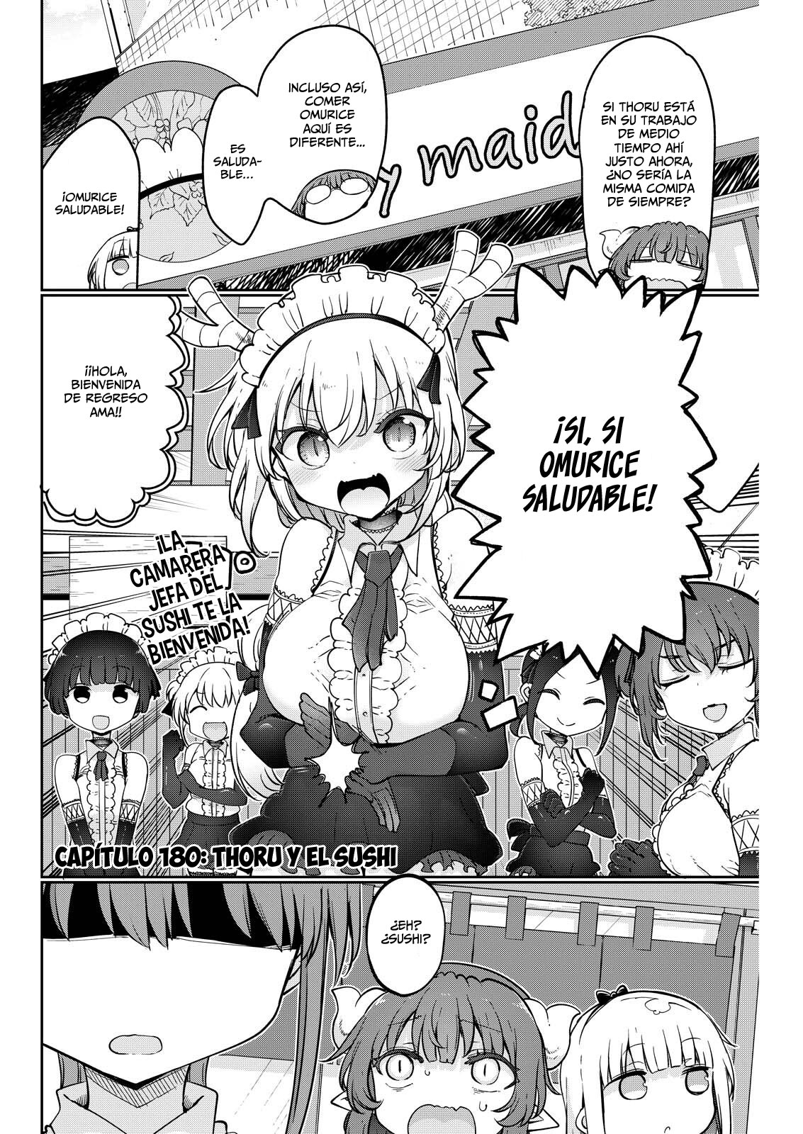 Kobayashi-san Chi no Maid Dragon Capitulo 180 página 3