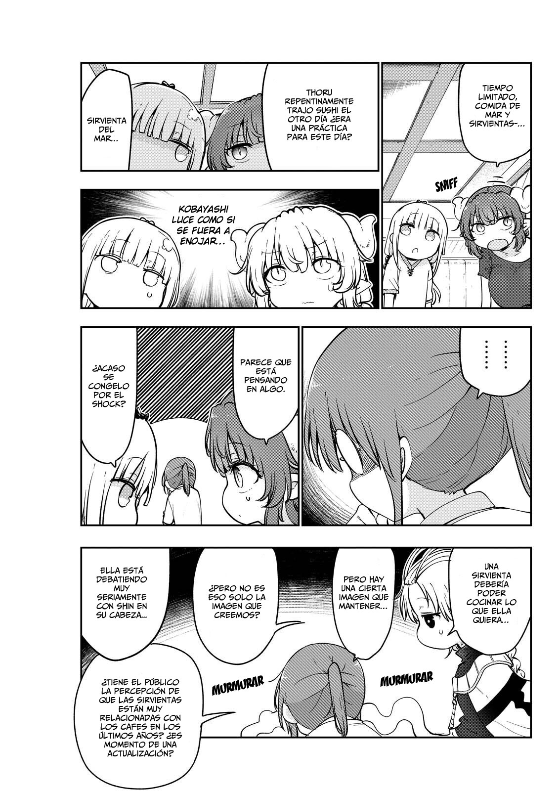 Kobayashi-san Chi no Maid Dragon Capitulo 180 página 4