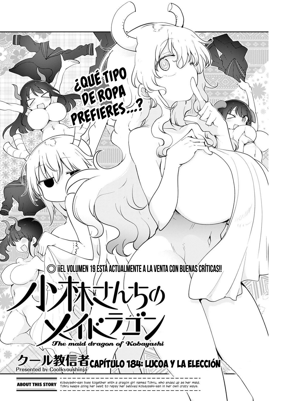 Kobayashi-san Chi no Maid Dragon Capitulo 184 página 3