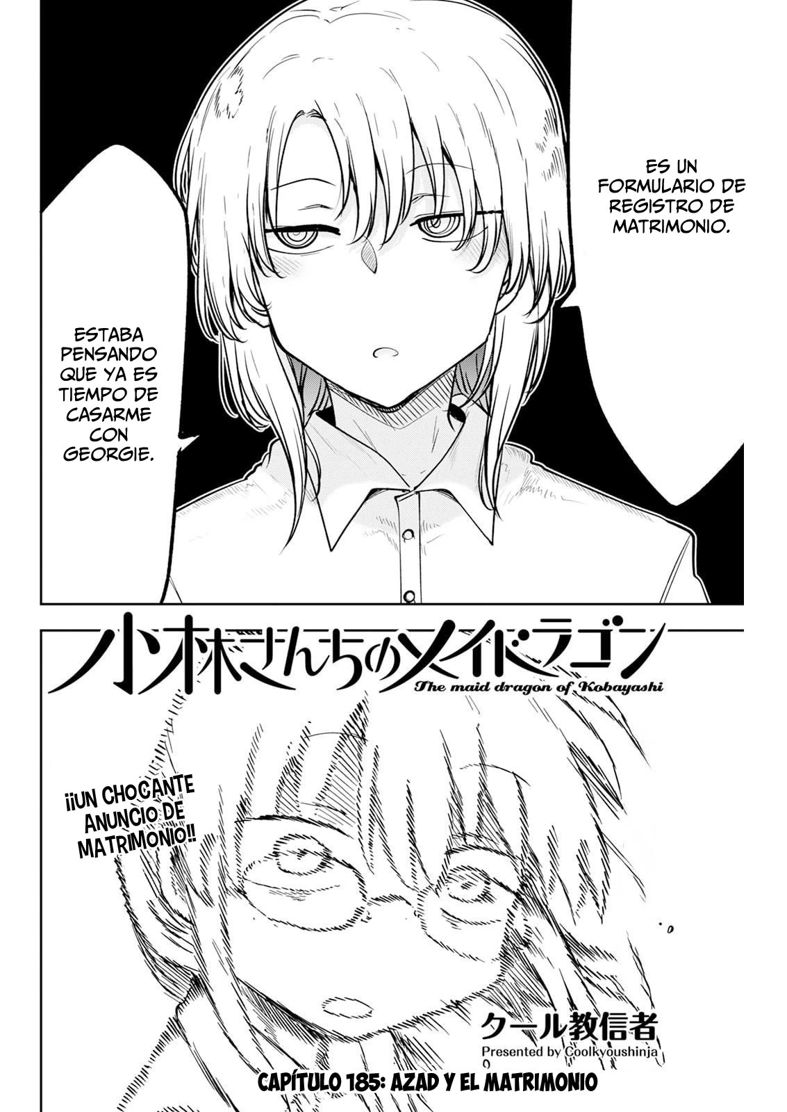 Kobayashi-san Chi no Maid Dragon Capitulo 185 página 3