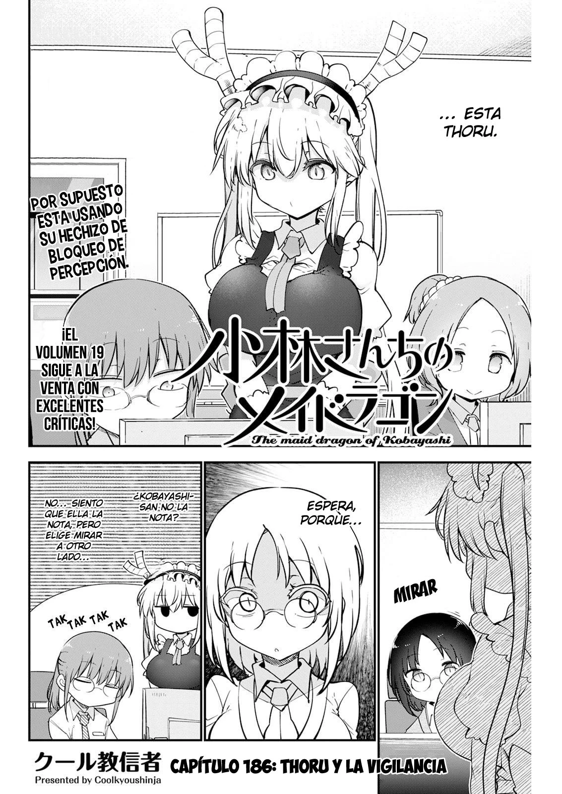 Kobayashi-san Chi no Maid Dragon Capitulo 186 página 3