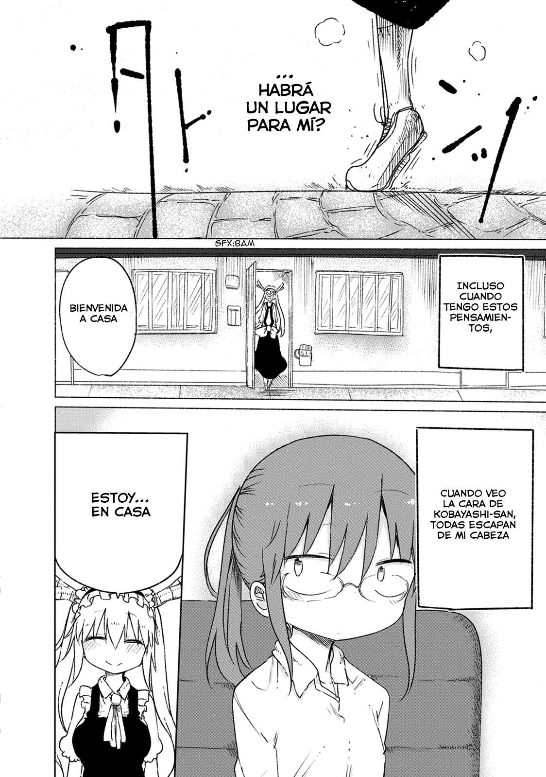 Kobayashi-san Chi no Maid Dragon Capitulo 19: Tooru y la Ciudad página 12