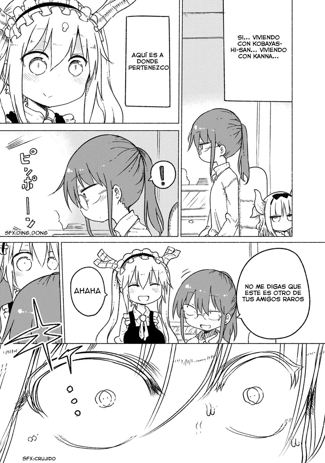 Kobayashi-san Chi no Maid Dragon Capitulo 19: Tooru y la Ciudad página 13