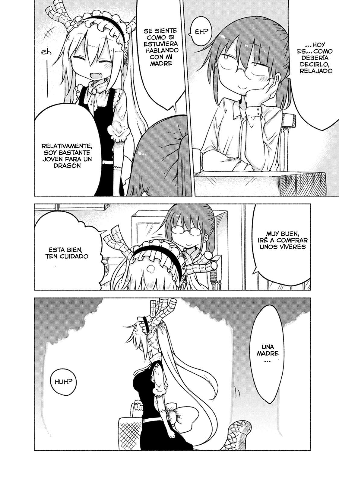 Kobayashi-san Chi no Maid Dragon Capitulo 19: Tooru y la Ciudad página 6
