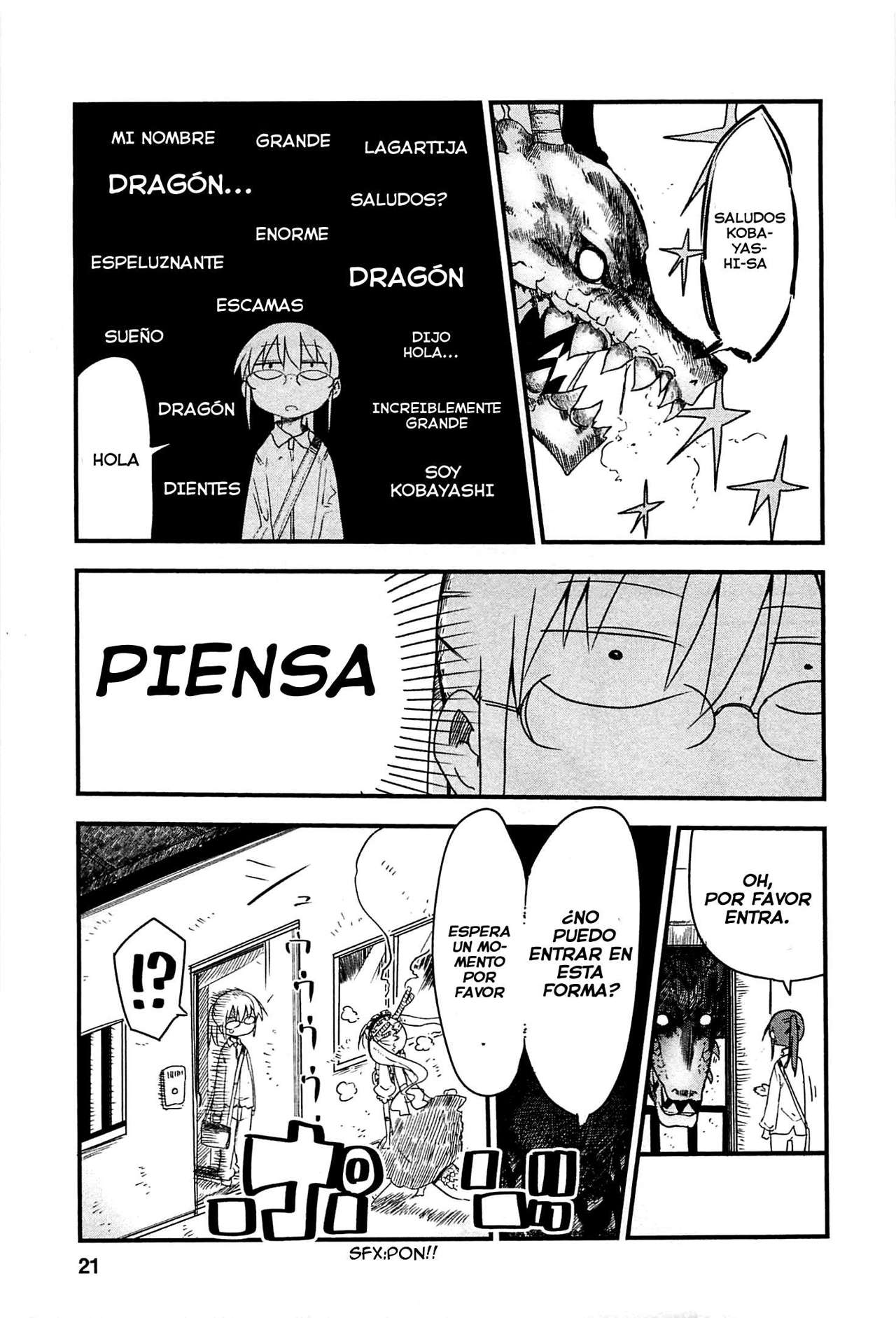 Kobayashi-san Chi no Maid Dragon Capitulo 2: Tooru y el Encuentro página 4