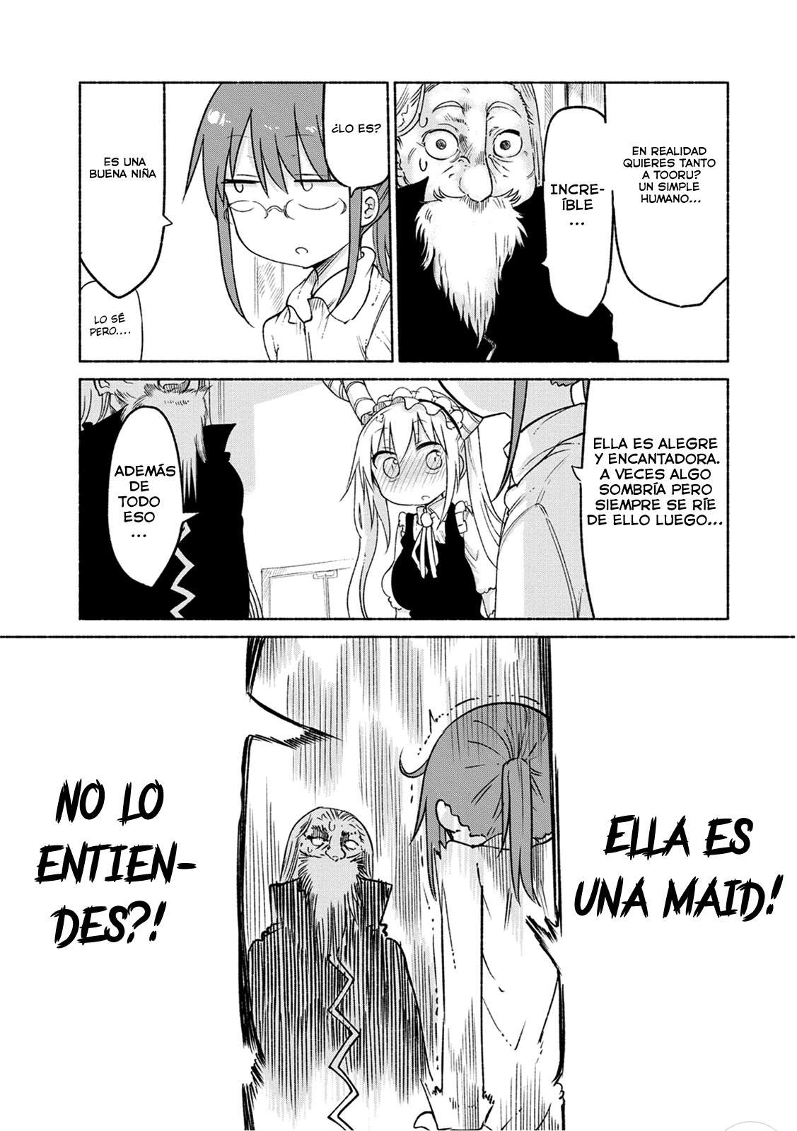 Kobayashi-san Chi no Maid Dragon Capitulo 20: Tooru y su Padre página 12