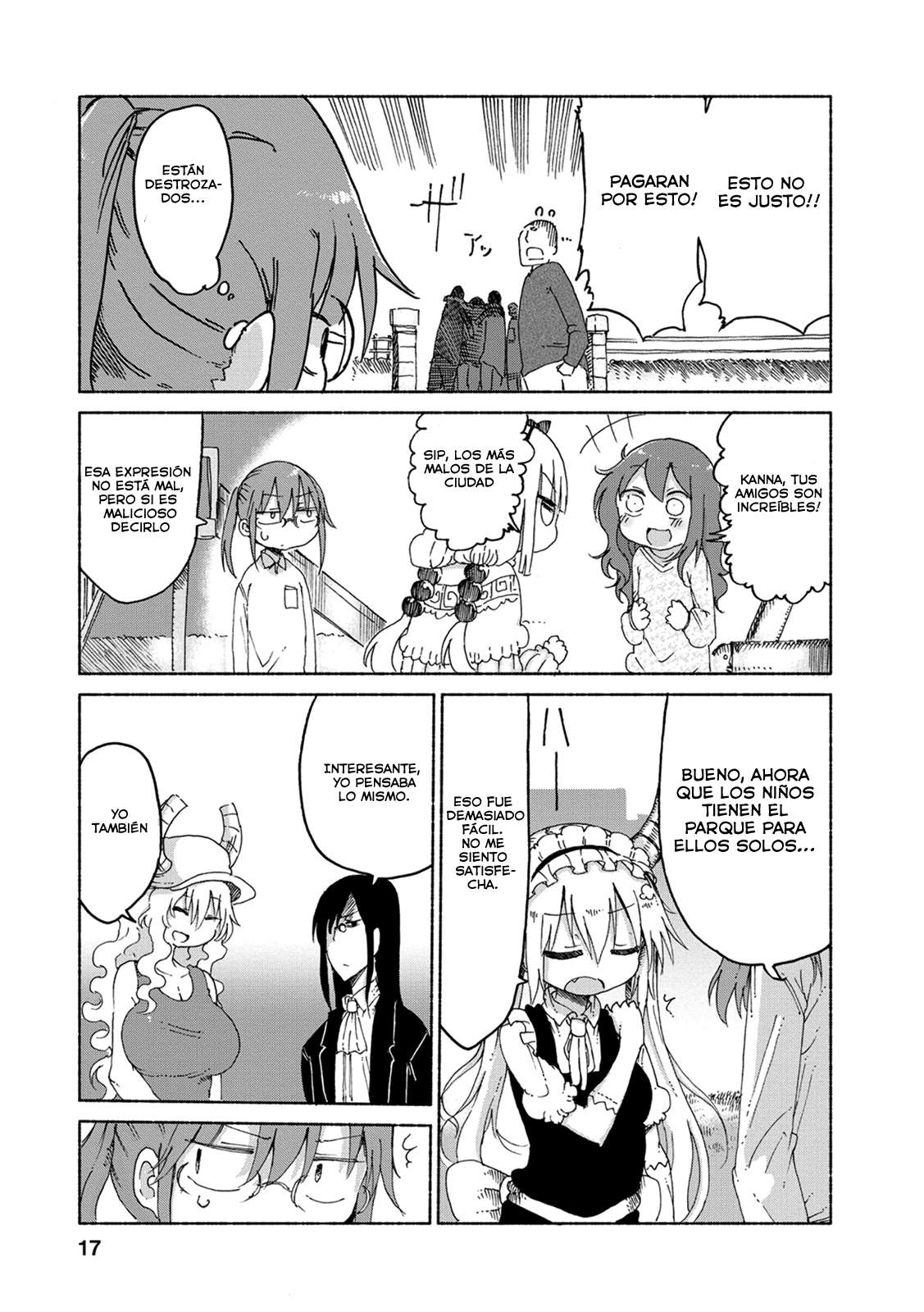 Kobayashi-san Chi no Maid Dragon Capitulo 21: Tooru y los Quemados página 17