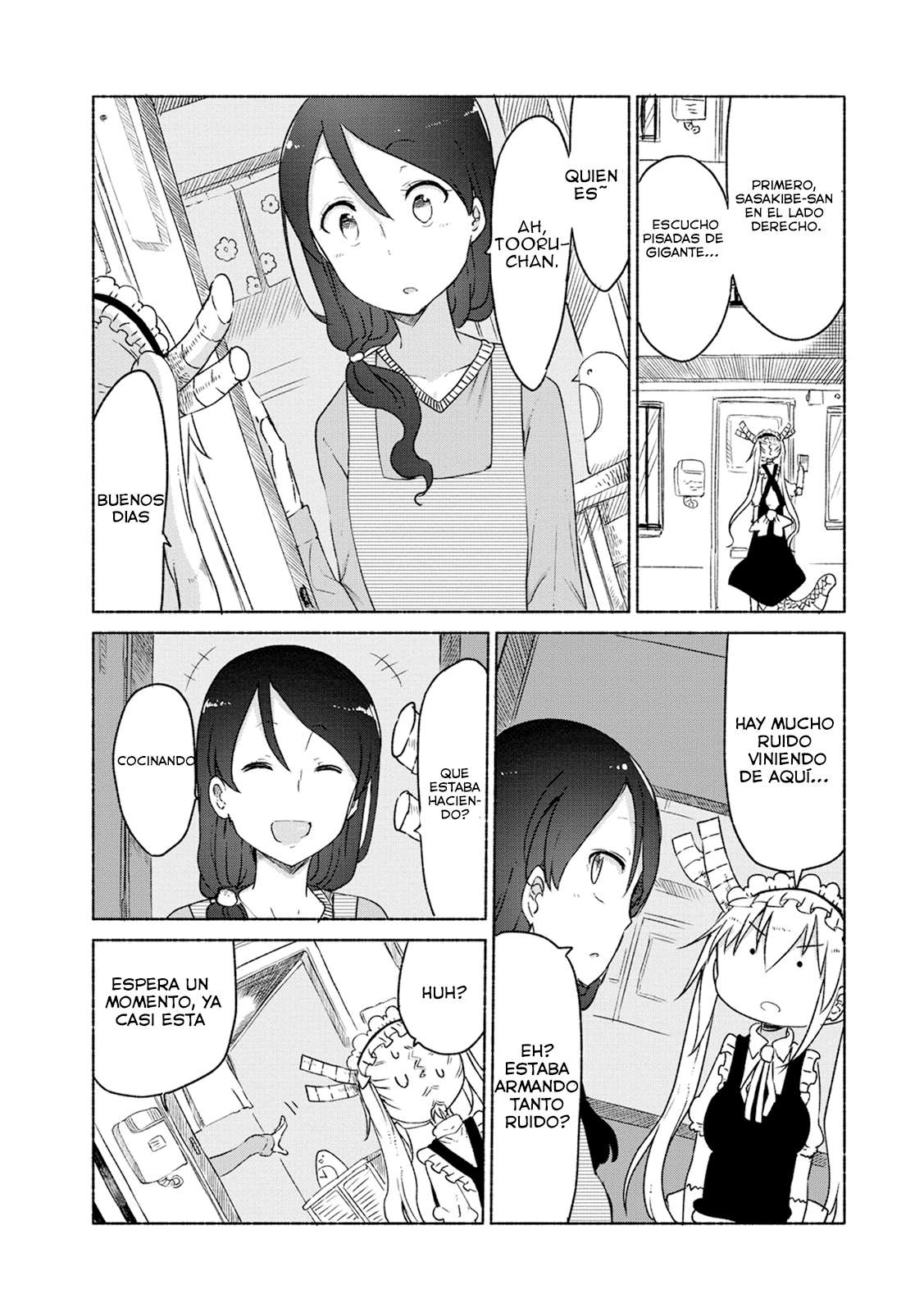 Kobayashi-san Chi no Maid Dragon Capitulo 22: Tooru y los Problemas con los Vecinos página 6