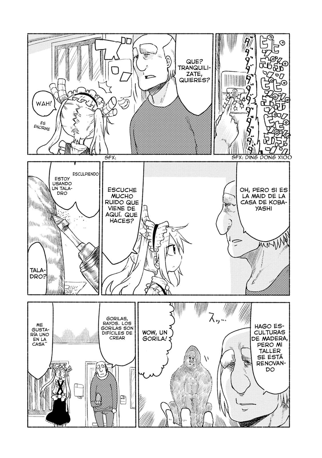 Kobayashi-san Chi no Maid Dragon Capitulo 22: Tooru y los Problemas con los Vecinos página 9