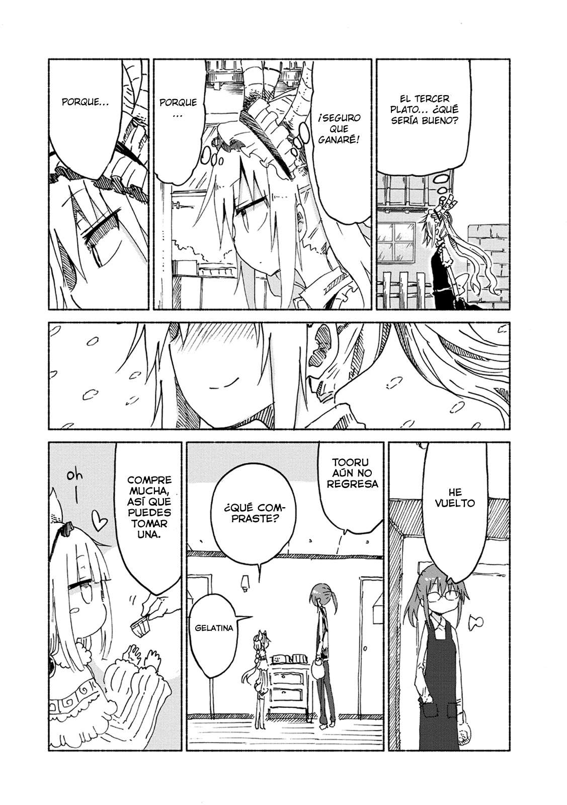 Kobayashi-san Chi no Maid Dragon Capitulo 23: Tooru y la Lucha de Bentos página 11