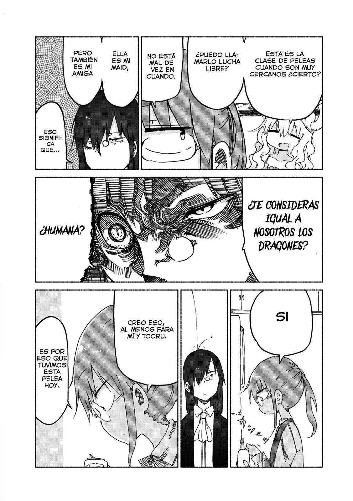 Kobayashi-san Chi no Maid Dragon Capitulo 23: Tooru y la Lucha de Bentos página 12