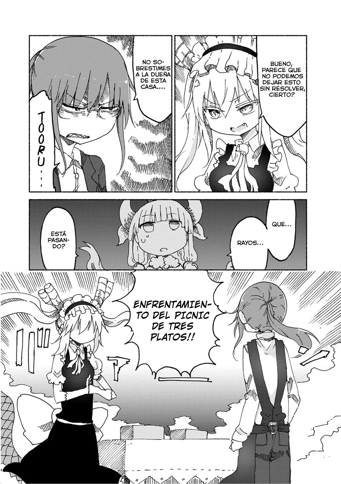 Kobayashi-san Chi no Maid Dragon Capitulo 23: Tooru y la Lucha de Bentos página 5
