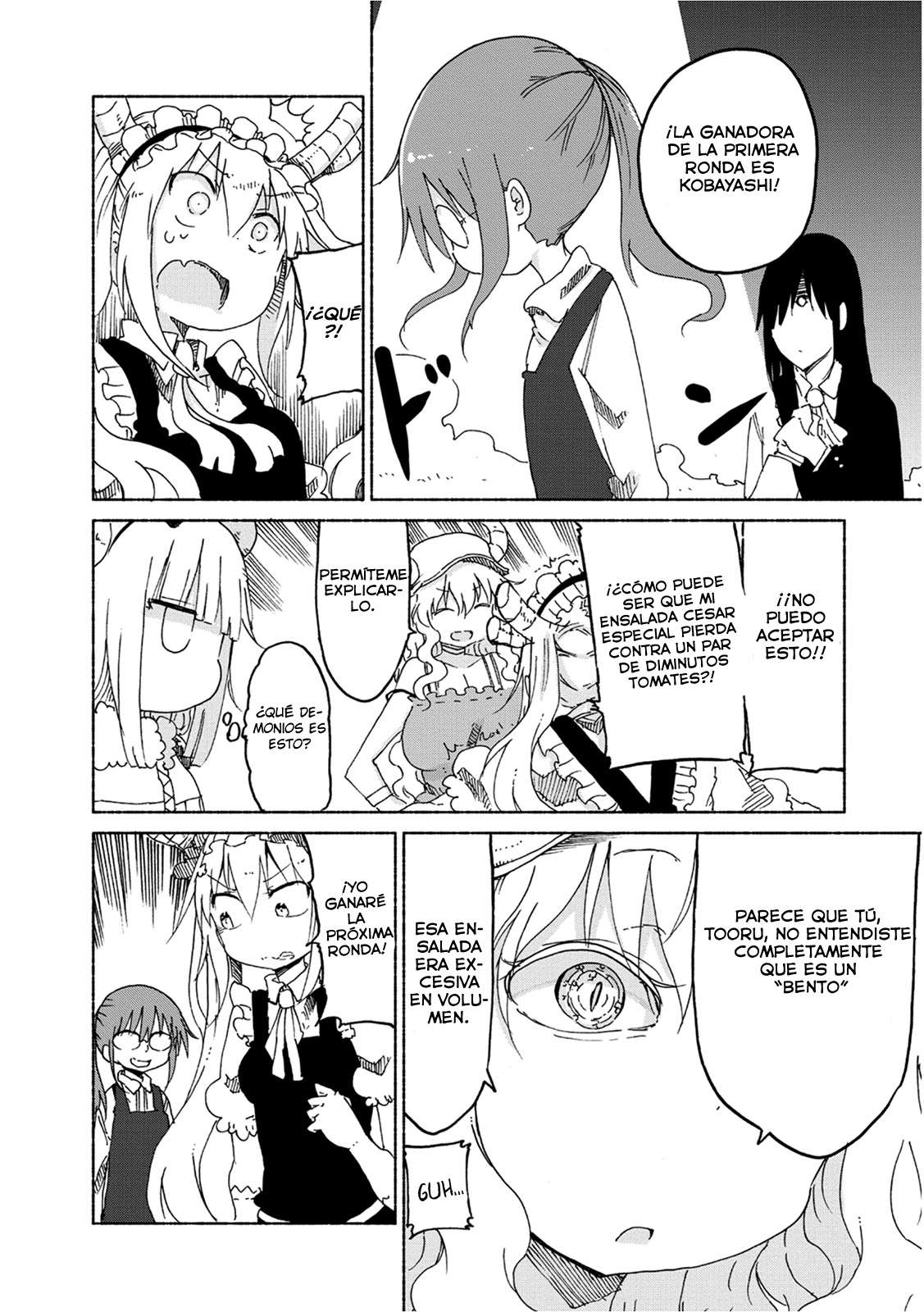 Kobayashi-san Chi no Maid Dragon Capitulo 23: Tooru y la Lucha de Bentos página 8