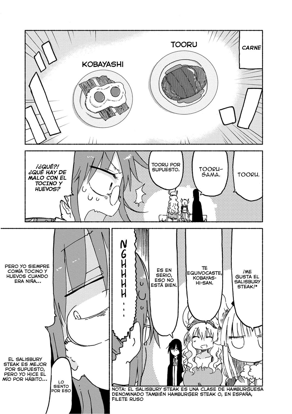 Kobayashi-san Chi no Maid Dragon Capitulo 23: Tooru y la Lucha de Bentos página 9