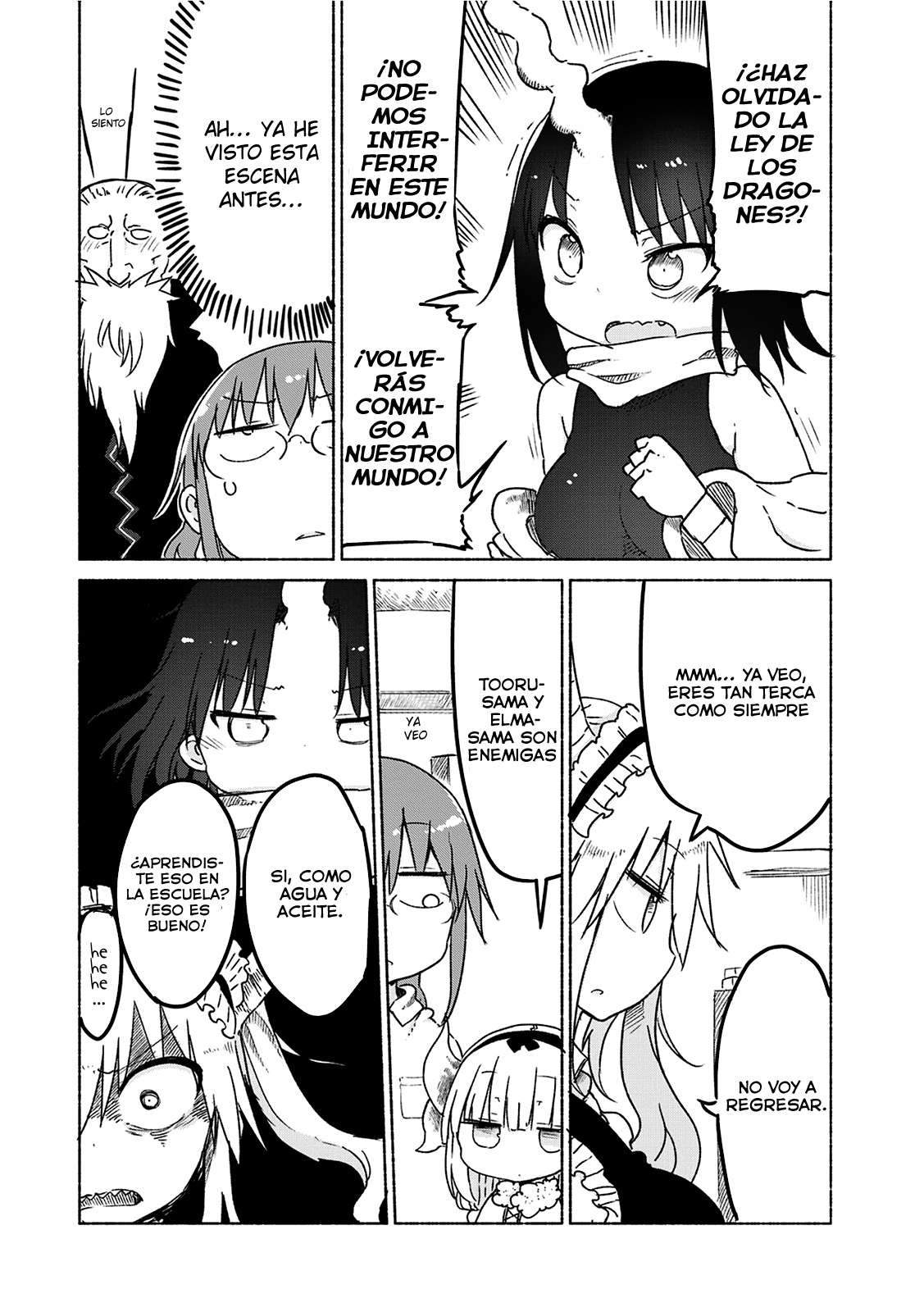 Kobayashi-san Chi no Maid Dragon Capitulo 24: Tooru y Elma página 5