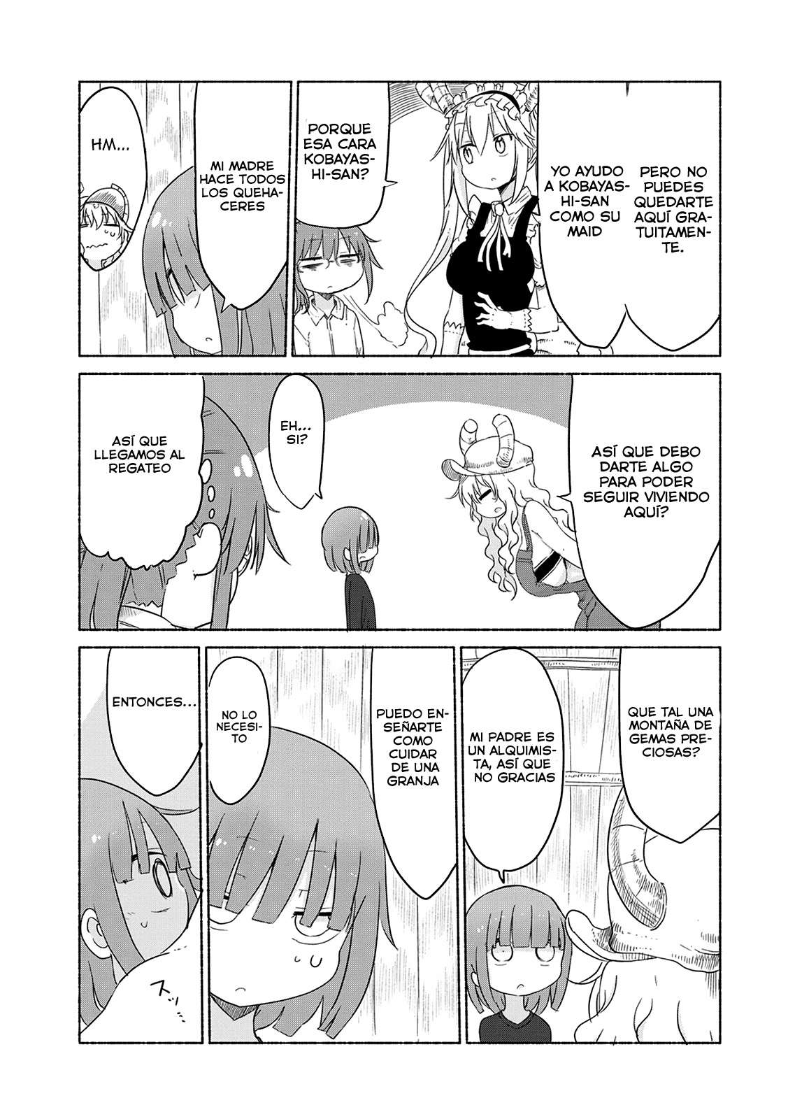 Kobayashi-san Chi no Maid Dragon Capitulo 27: Tooru y la Familia de Lucoa página 12