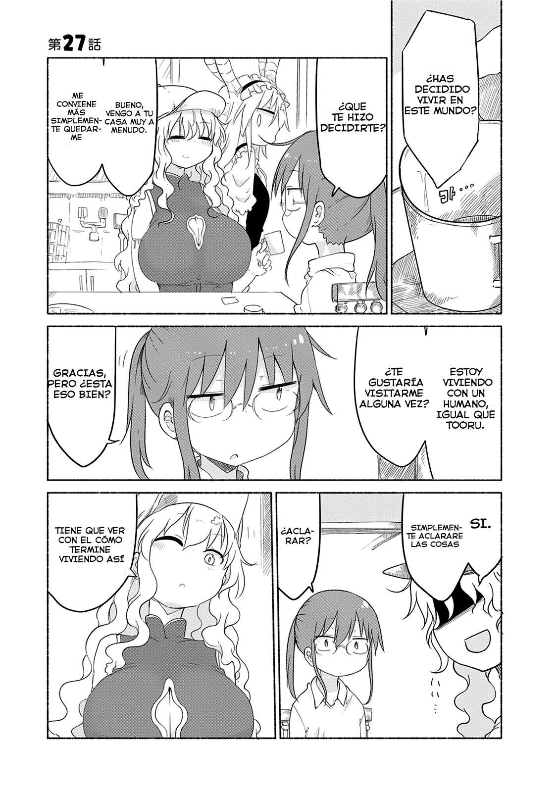 Kobayashi-san Chi no Maid Dragon Capitulo 27: Tooru y la Familia de Lucoa página 3