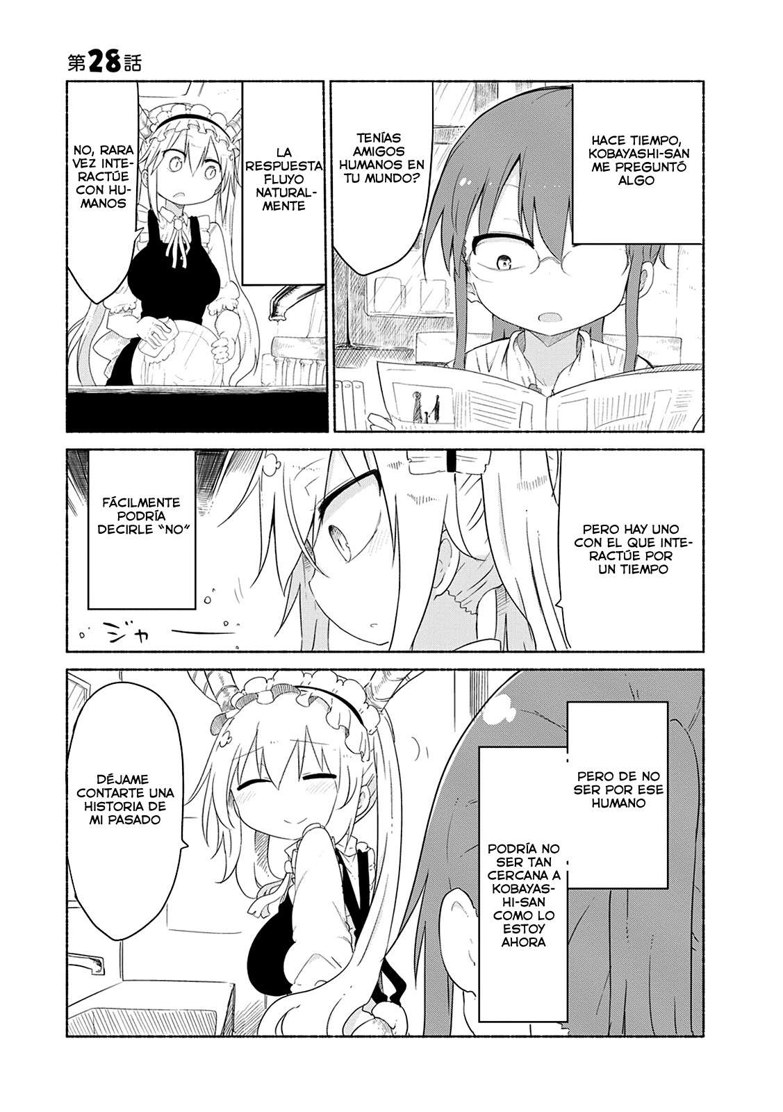 Kobayashi-san Chi no Maid Dragon Capitulo 28: Tooru y el Pasado Parte 1 página 3