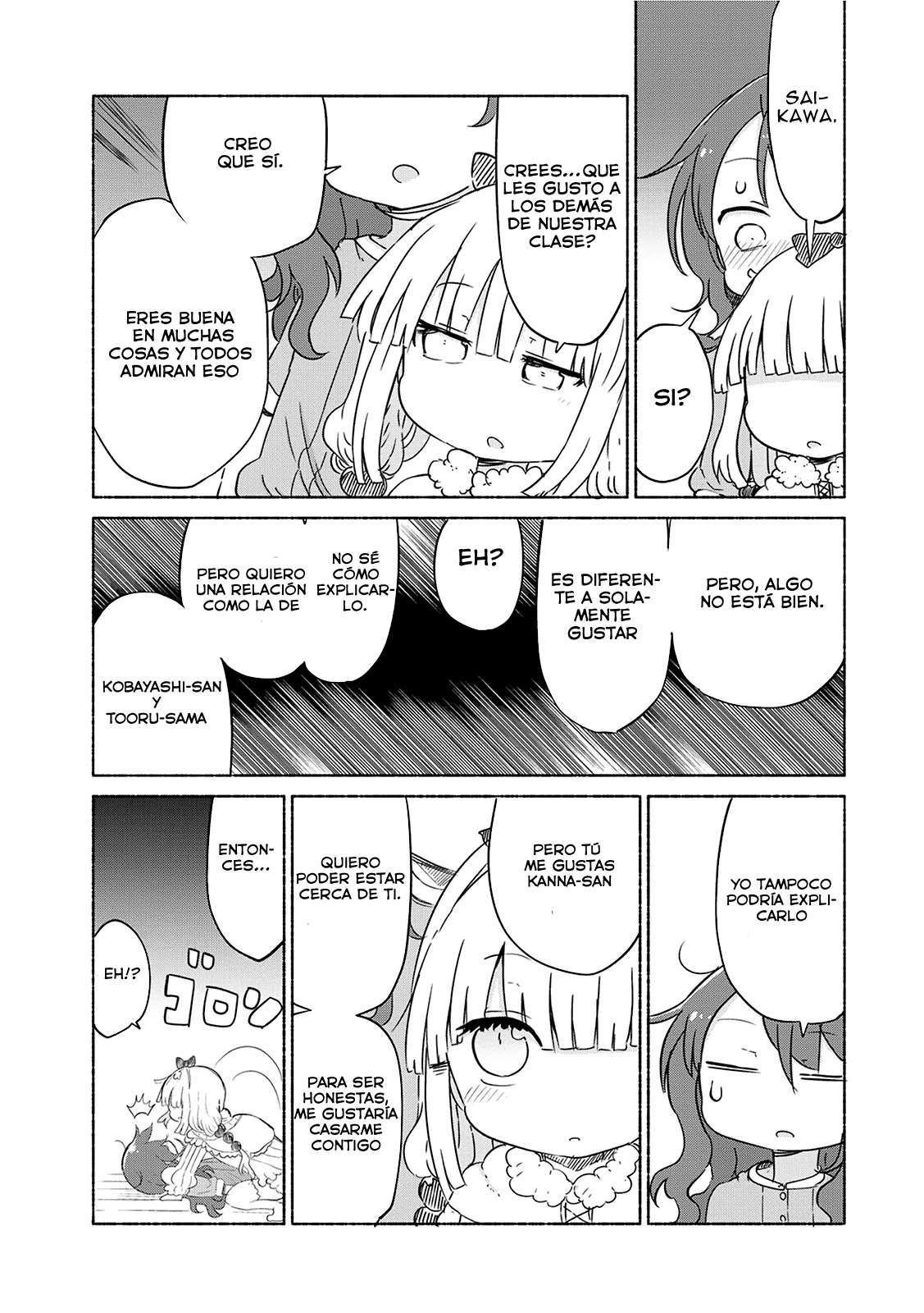 Kobayashi-san Chi no Maid Dragon Capitulo 29: Kanna y Saikawa-san página 12