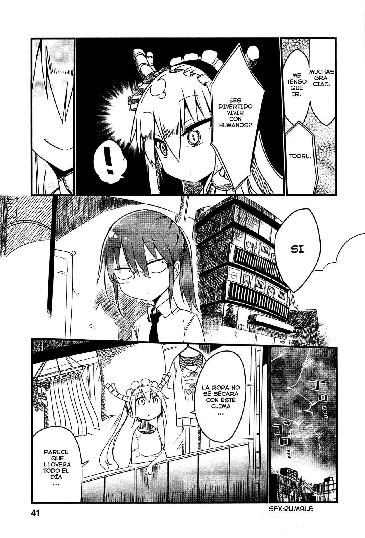 Kobayashi-san Chi no Maid Dragon Capitulo 3: Tooru y la Ropa Sucia página 10