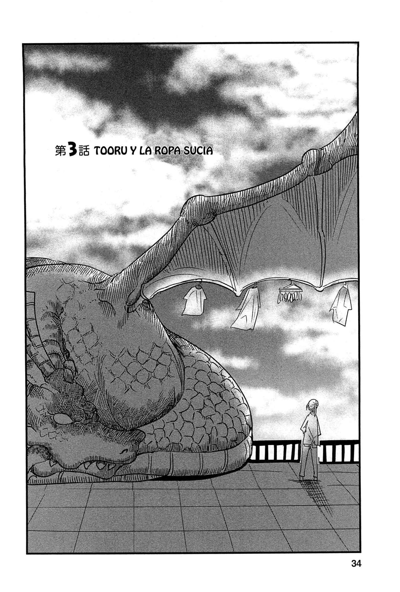 Kobayashi-san Chi no Maid Dragon Capitulo 3: Tooru y la Ropa Sucia página 3