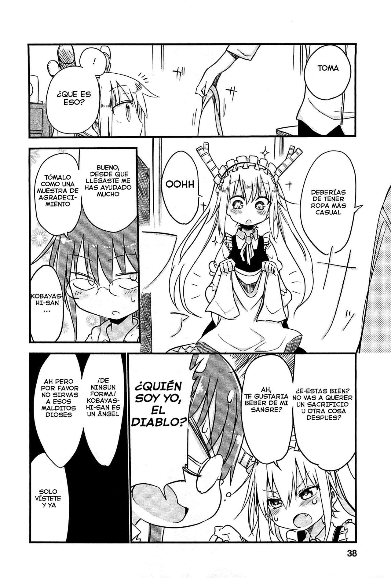 Kobayashi-san Chi no Maid Dragon Capitulo 3: Tooru y la Ropa Sucia página 7