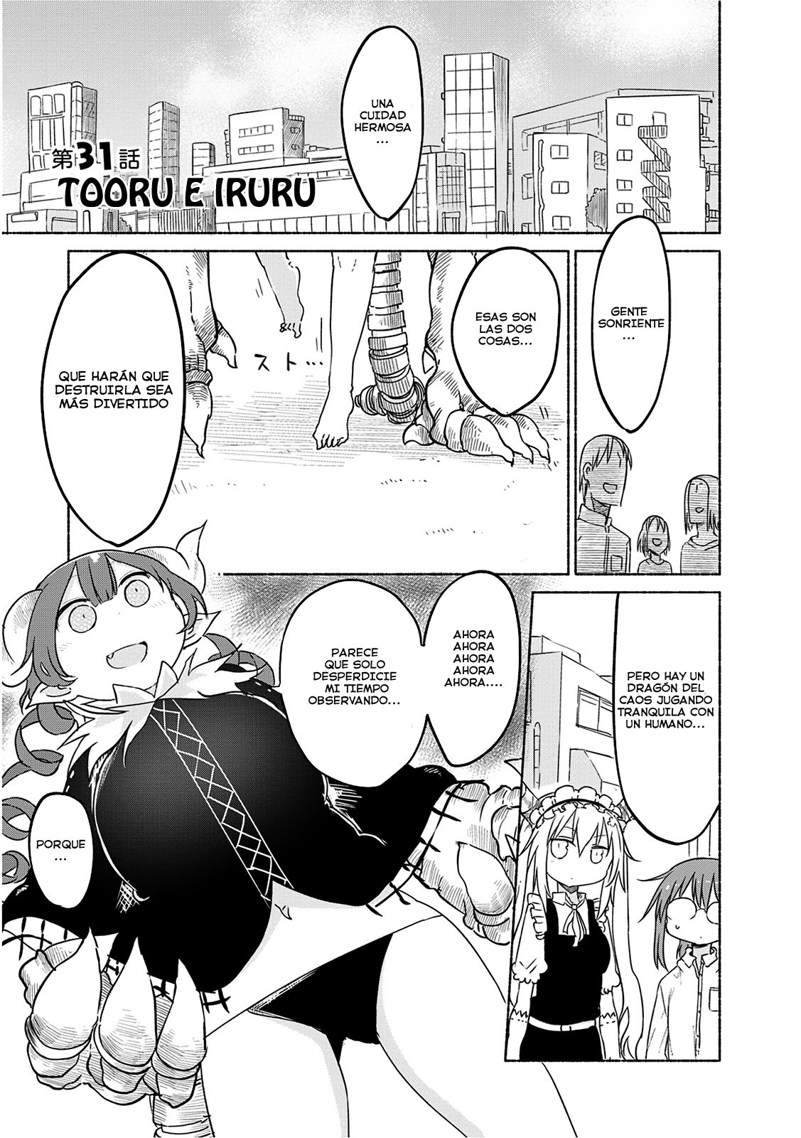 Kobayashi-san Chi no Maid Dragon Capitulo 31: Tooru e Iruru página 5