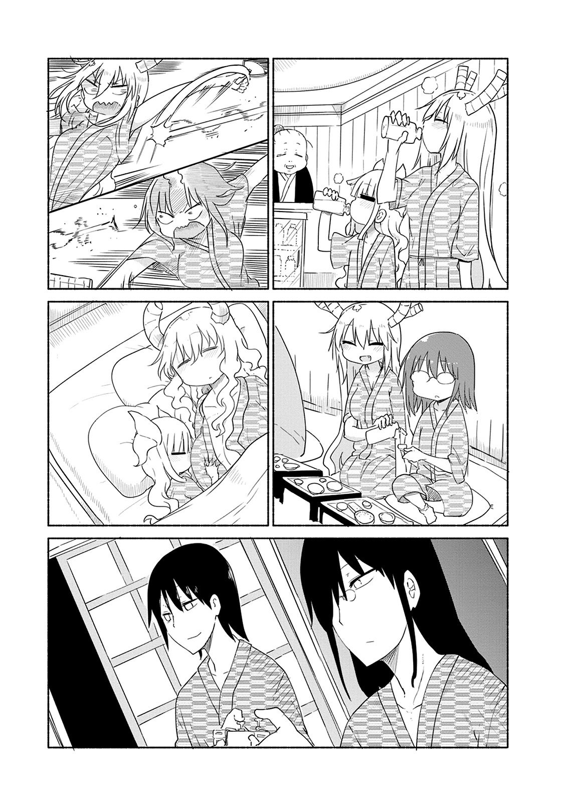 Kobayashi-san Chi no Maid Dragon Capitulo 33: Tooru y las Aguas Termales página 13