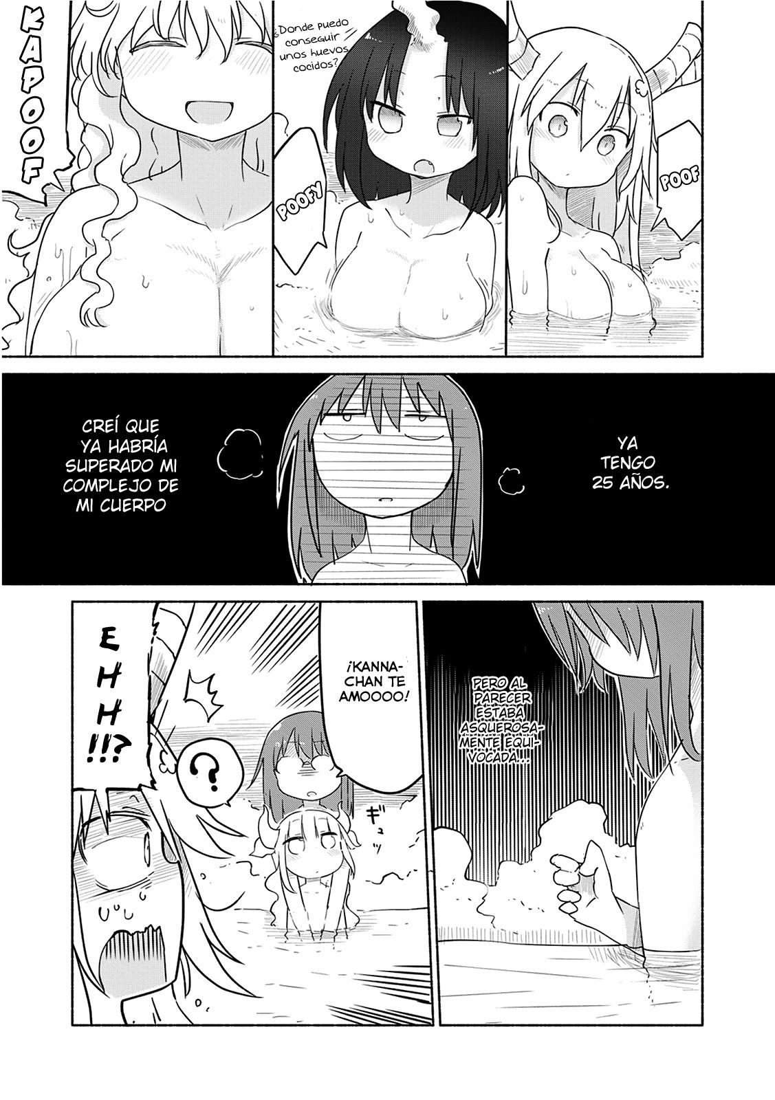 Kobayashi-san Chi no Maid Dragon Capitulo 33: Tooru y las Aguas Termales página 7