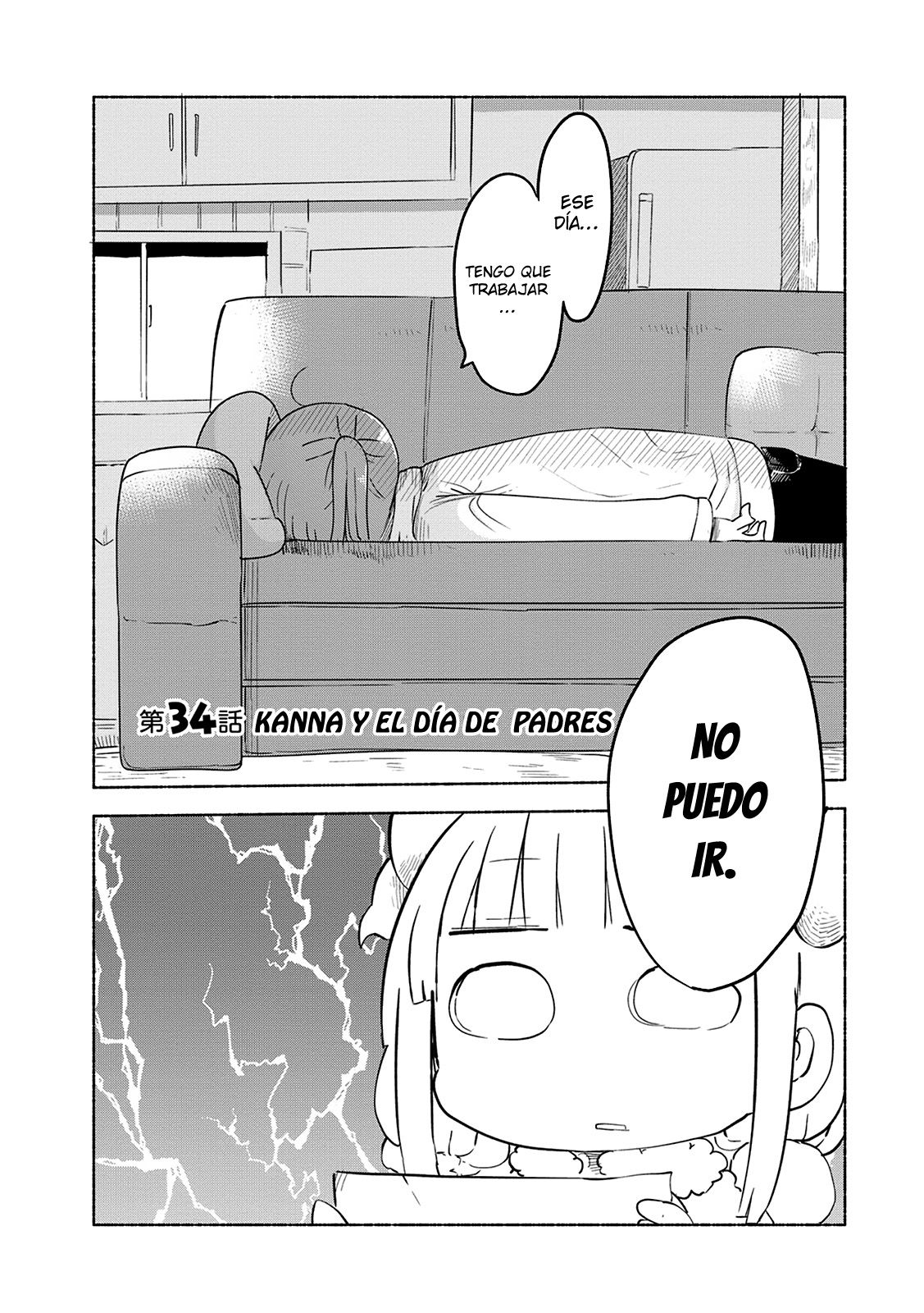 Kobayashi-san Chi no Maid Dragon Capitulo 34: Kanna y el Día de Padres página 4