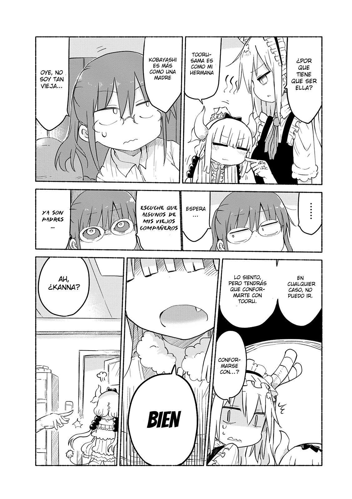 Kobayashi-san Chi no Maid Dragon Capitulo 34: Kanna y el Día de Padres página 6