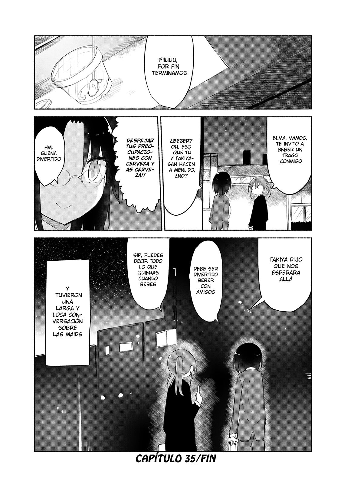 Kobayashi-san Chi no Maid Dragon Capitulo 35: Elma y la Compañia página 14