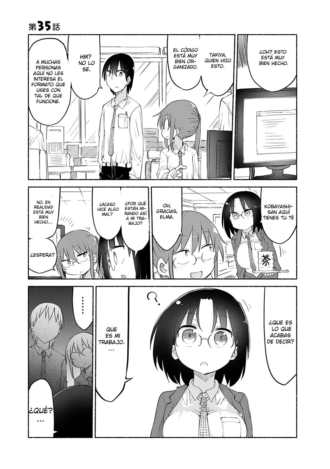 Kobayashi-san Chi no Maid Dragon Capitulo 35: Elma y la Compañia página 3