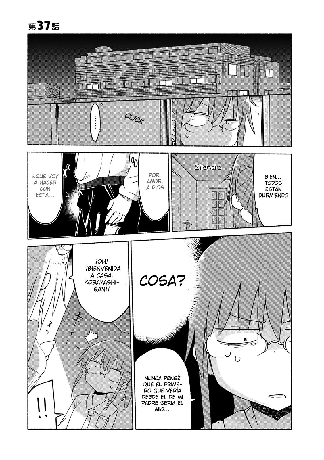 Kobayashi-san Chi no Maid Dragon Capitulo 37: Tooru y la Cosa página 3