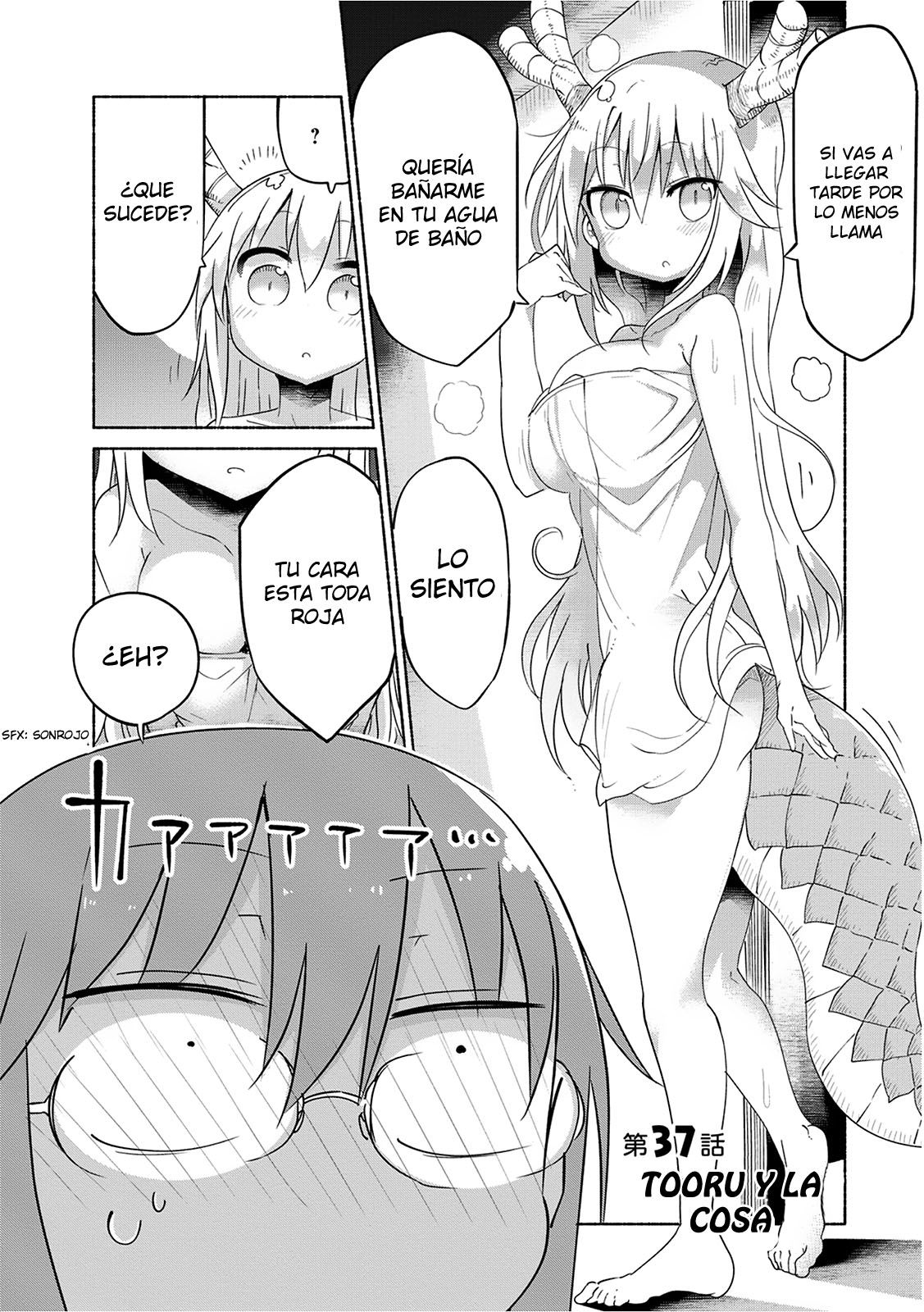 Kobayashi-san Chi no Maid Dragon Capitulo 37: Tooru y la Cosa página 4