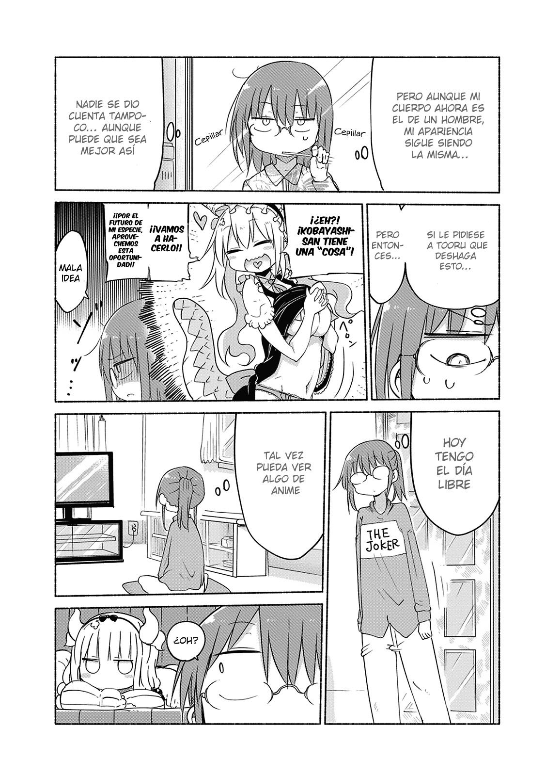 Kobayashi-san Chi no Maid Dragon Capitulo 37: Tooru y la Cosa página 8