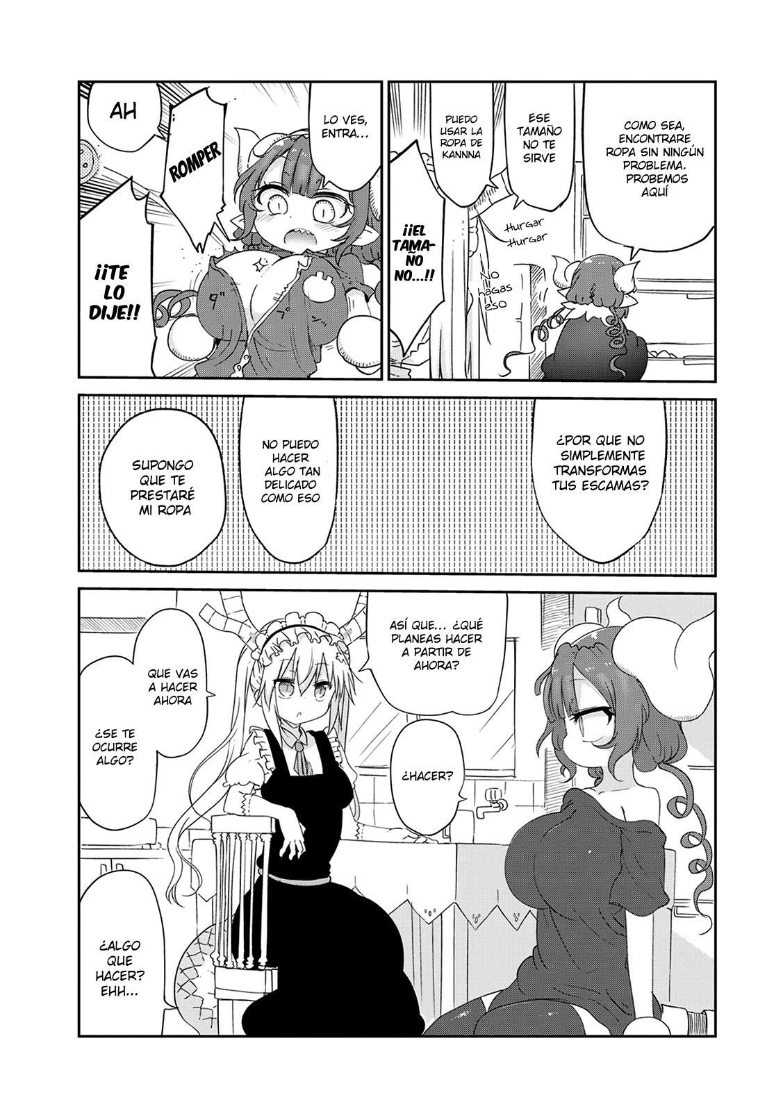 Kobayashi-san Chi no Maid Dragon Capitulo 39: Tooru y el Cuidado de Niños página 10