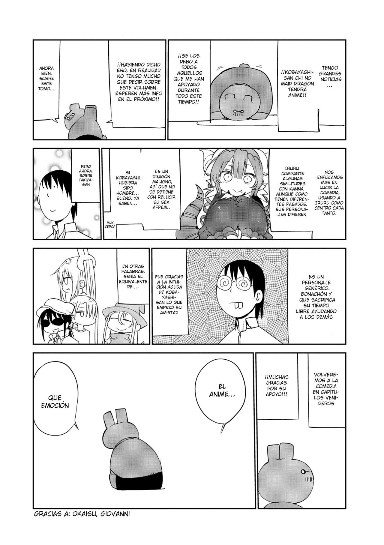 Kobayashi-san Chi no Maid Dragon Capitulo 39: Tooru y el Cuidado de Niños página 16