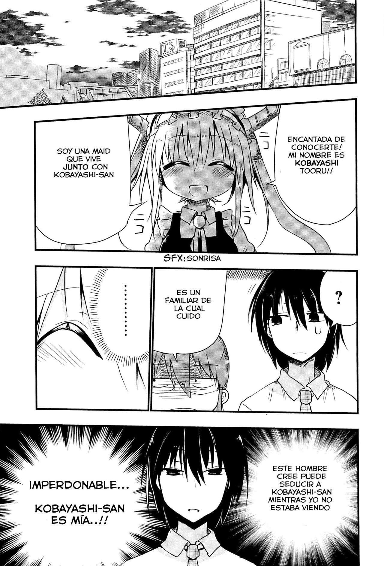 Kobayashi-san Chi no Maid Dragon Capitulo 4: Tooru y los Celos página 4