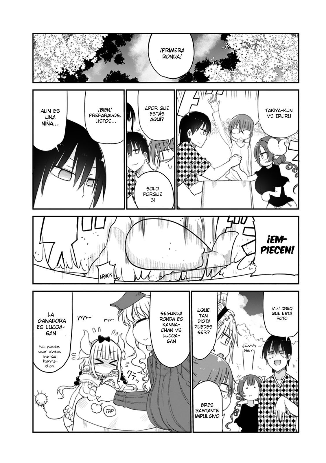 Kobayashi-san Chi no Maid Dragon Capitulo 40: Tooru y el Hanami página 12